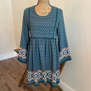 Alya Green Long Sleeve Dress Size Small